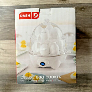 DASH Deluxe Rapid Egg Cooker for Hard Boiled, Poached, Scrambled Eggs, Omelets